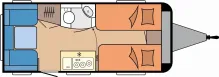 Grundriss Tag Hobby OnTour 460 DL *Modell 2026*