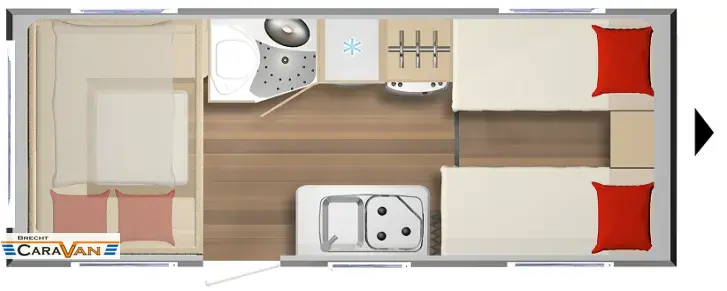 Grundriss Tag Bürstner B66 Plus 520 TL
