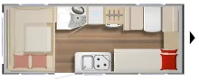 Grundriss Tag Bürstner B66 Plus 510 TK TOP Preis!! Lieferung 07/2026