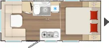 Grundriss Tag Bürstner B66 485 TS TOP Preis!