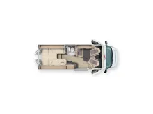 Grundriss Tag Malibu Van Compact 600 LE Mod. 26! Automatik