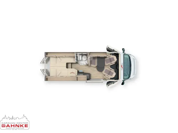 Grundriss Tag Malibu Van Compact 600 LE Mod. 26! Automatik