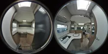 360° Innenansicht Carado pro+ T 328 8GAutom|Hubbett|FiatDucato|Combi6E