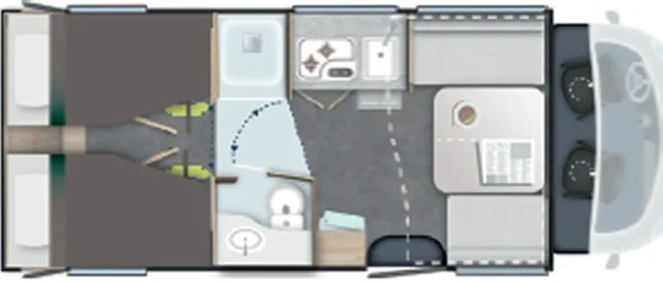 Grundriss Tag Challenger Teilintegriert Graphite Edition 317 Drive 2026