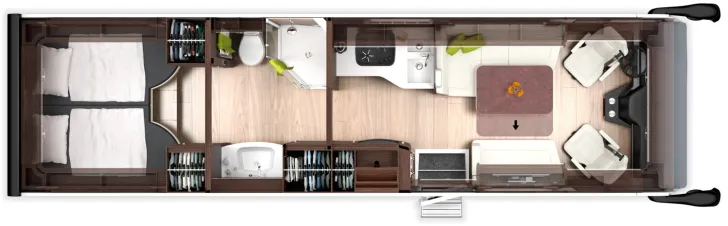 Grundriss Tag Morelo Palace 93 LSB - XL Aufbaubreite