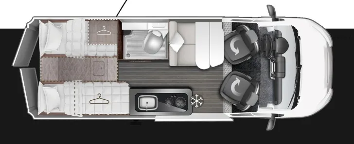 Grundriss Tag Roller Team Livingstone 6 Advance Automatik Einzelbetten