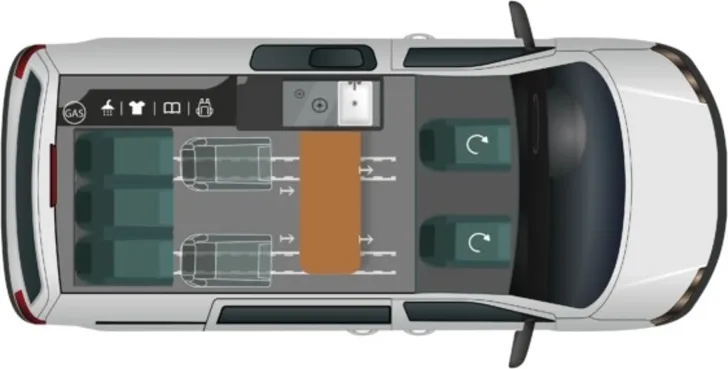 Grundriss Tag Panama Peak P10+ ACC 4x4 Allrad AWD 19 Zoll Navi