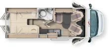Grundriss Tag Malibu Van first class - two rooms 640 LE RB 180PS/Autom/Winter-Paket/RFK/Fahrassistens-Paket