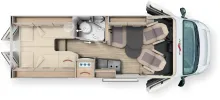 Grundriss Tag Malibu Van 640 LE 180PS/Markise/AHK/Navi/Fahrassistenz-Paket/Winter-Paket