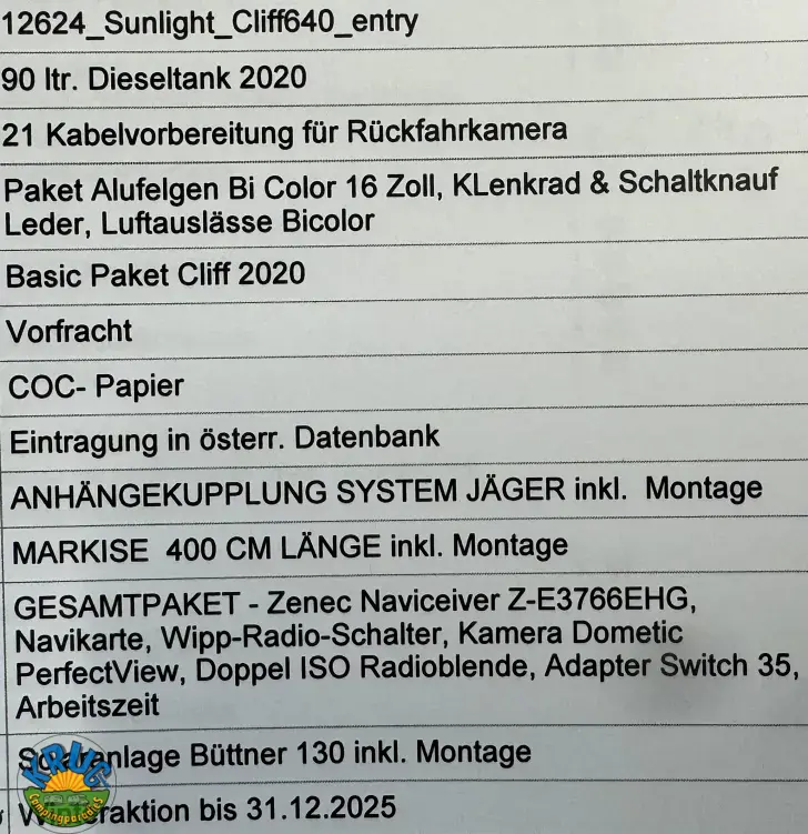 Fahrzeugbild Sunlight Camper Van CLIFF 640 #12