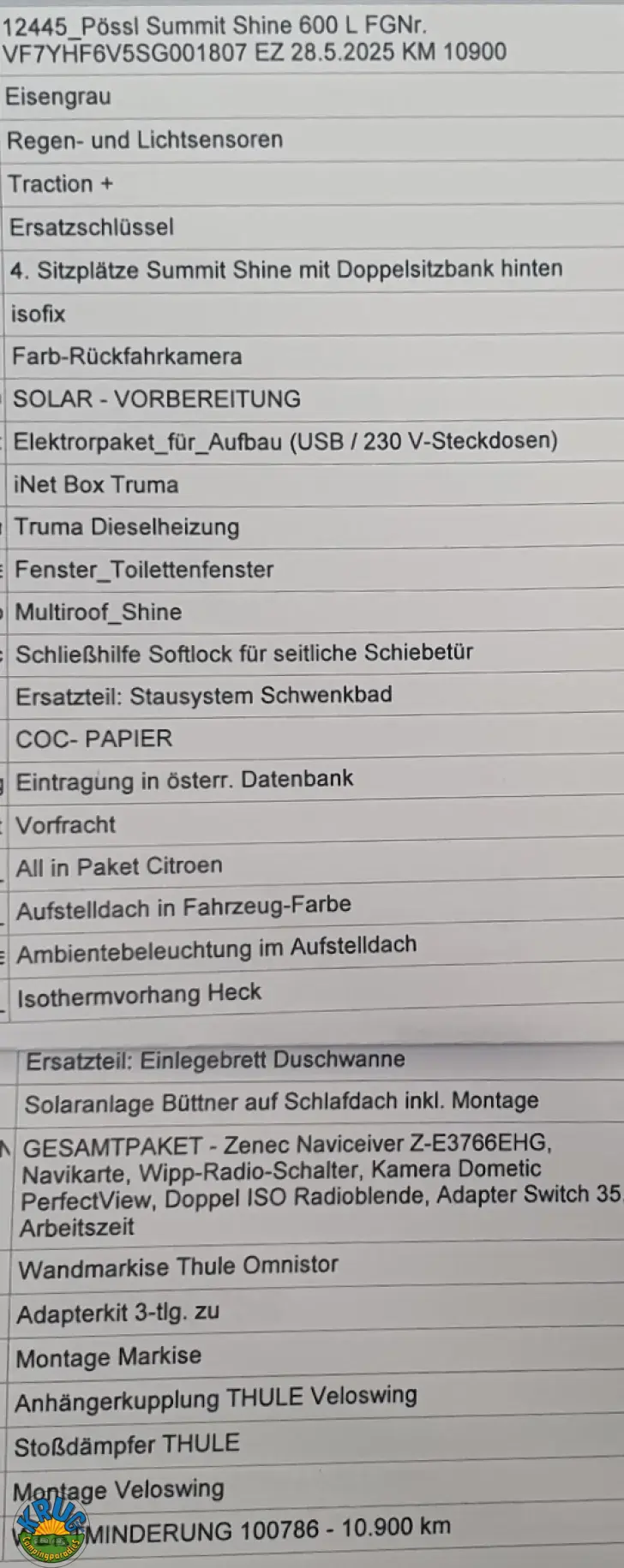 Fahrzeugbild Pössl Summit SHINE 600 L mit Schlafdach #15