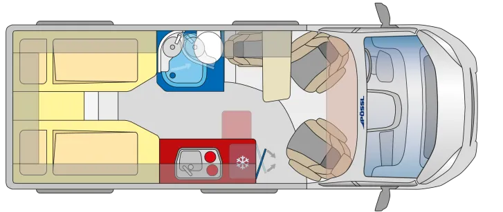 Grundriss Tag Pössl Summit SHINE 600 L Elegance