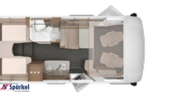 Grundriss Tag Knaus L!VE I 650 MEG *Klima*5-Pakete*Navi*4000kg*