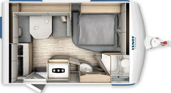 Grundriss Tag Fendt Bianco Activ 390 FHS Modell 2026