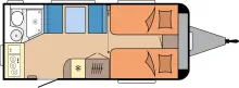 Grundriss Tag Hobby De Luxe 460 SL Modell 2026