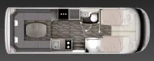 Grundriss Tag Frankia Platin I 7400 PLUS Pure LED * Notbett * Navi * ACC *26