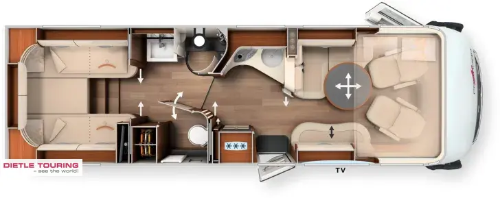 Grundriss Tag Carthago chic e-line I 61 XL LE Abverkaufsaktion
