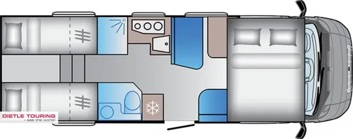 Grundriss Tag Sun Living A 75SL Fiat Maxi
