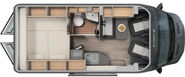 Grundriss Tag Sunlight Adventure Cliff 4x4 590 Lichter,höher,Alles drin