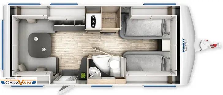 Grundriss Tag Fendt Apero 515 SG Messefahrzeug CMT 2026 -10 %