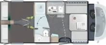 Grundriss Tag Challenger Teilintegriert Cosy Edition 317 Hubbett