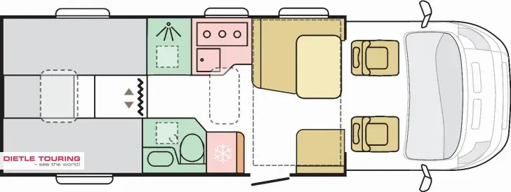 Grundriss Tag Adria Matrix 60Y 670 SL Jubilee Markise, Modell 26