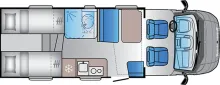 Grundriss Tag Sun Living S 70SL FordTransit35Heavy|Combi6E|Xenon|Automat