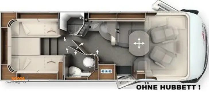 Grundriss Tag Carthago chic c-line I 4.9 LE POLAR ohne Hubbett Lithium