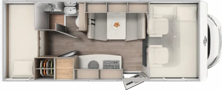 Grundriss Tag Carado pro A 361 10.000EUR Vorteil, Markise, Fahrradträ