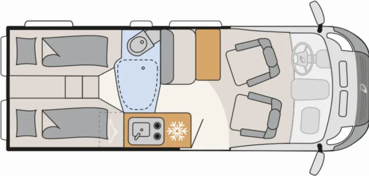 Grundriss Tag Dethleffs Globetrail Advantage 600 ER Fiat Solar, AHK