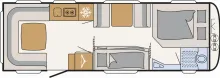 Grundriss Tag Dethleffs Nomad 730 FKR 7 Schlafplätze, Mover