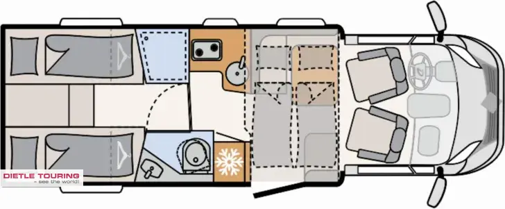 Grundriss Tag Dethleffs Just Camp T 7052 EB