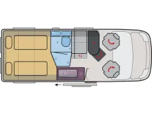 Grundriss Tag VanTourer 600 L GO! Sondermodell Go 2026