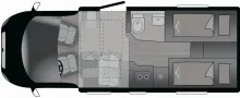 Grundriss Tag Crosscamp EXPDN T 7.0 E Peugeot *Verfügbar ab ca. Juni 26*