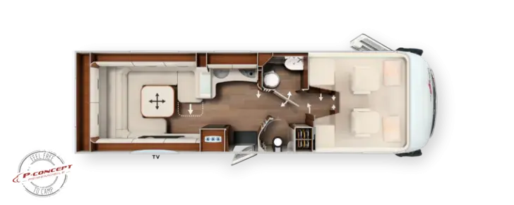 Grundriss Tag Carthago liner-for-two I 53 L Listepreis: 254.030€