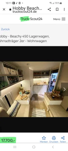 Fahrzeugbild Hobby Beachy 420 #7