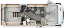 Grundriss Tag Malibu I 450 RB LE comfort Mercedes
