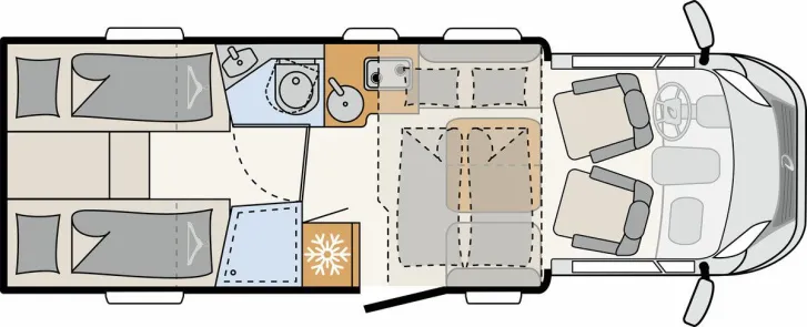 Fahrzeugbild Dethleffs Just Camp Teilintegriert T 7052 EBL Modell 2026 #16