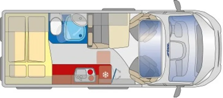 Grundriss Tag Pössl Summit Prime 600 Citroen 140 PS Spare 12.424,- !