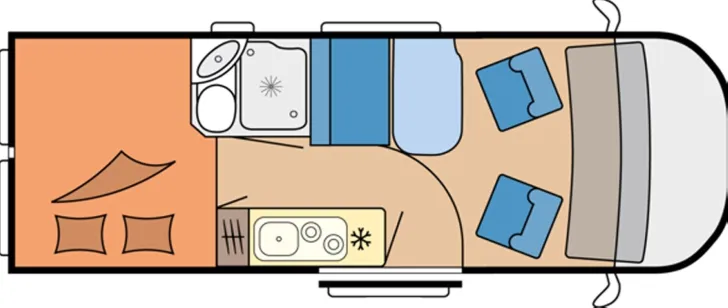 Grundriss Tag Hobby OnTour Van 600 FT SIE SPAREN 12.306,-
