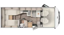 Grundriss Tag Carado I 338 pro+ Automatik/Combi 6E