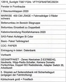 Fahrzeugbild Sunlight T 67S 5 Sitzplätze mit Gurt #18