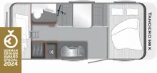 Fahrzeugbild LMC Tandero 500 K Etagenbetten ATC Dusche GFK-Wände #2