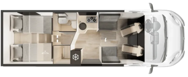 Grundriss Tag Mobilvetta Krosser 86 NB