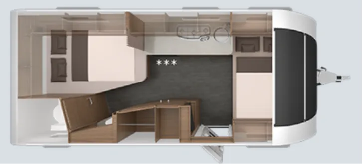 Grundriss Nacht Knaus Sport 500 UF ATC Dachklima 3-Pakete