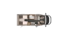 Grundriss Nacht Knaus Van TI 650 MEG VANSATION Sehrgut