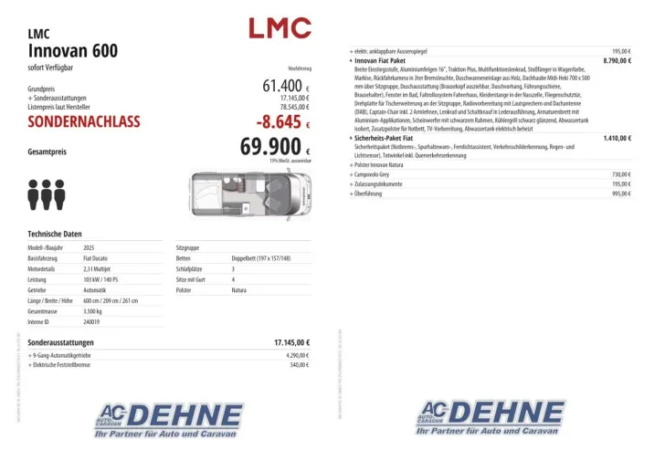 Fahrzeugbild LMC Innovan 600 sofort Verfügbar #3