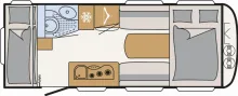 Grundriss Tag Dethleffs c-joy Active 480 QLK