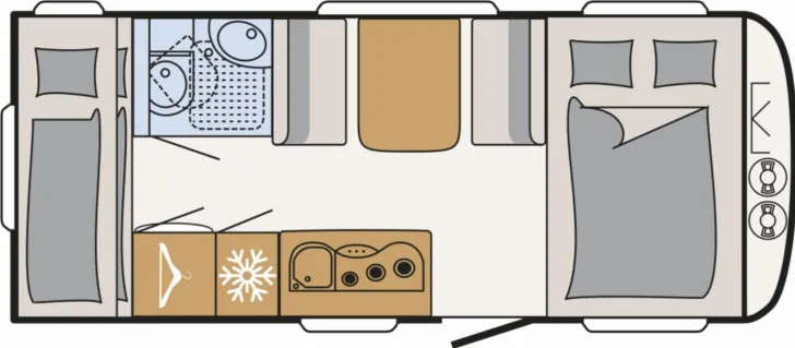 Grundriss Tag Dethleffs c-go Active 495 QSK