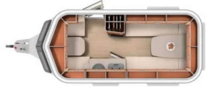 Grundriss Tag Hymer Eriba Touring Triton 410 GT Garagengepflegt, Som
